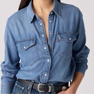Levi's Classic Blue Button-Up Shirt